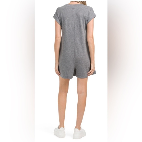 Madewell Gray V-Neck Romper - Picture 7 of 7